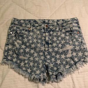 Mossimo High Rise Stars and Stripes Shorts